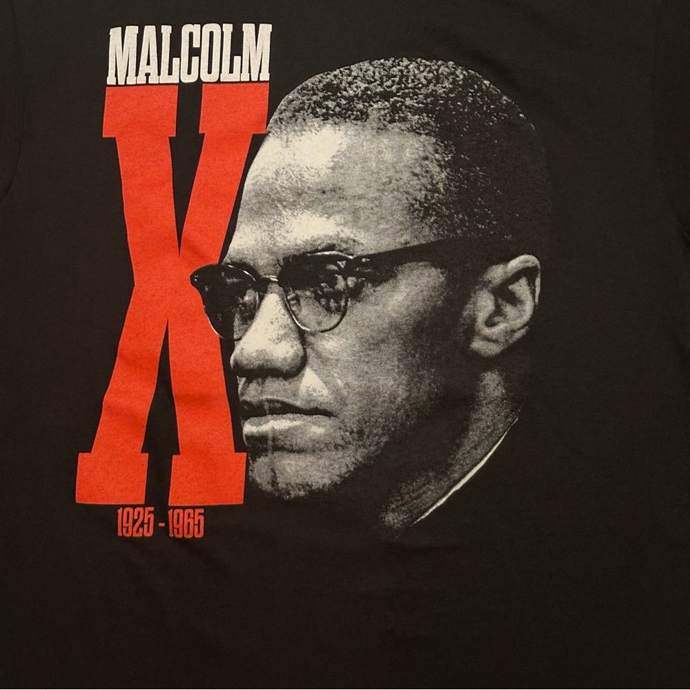 Malcolm X short sleeve black t-shirt size Medium - Picture 3 of 13